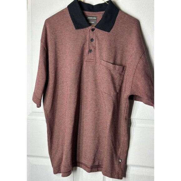 St. Johns Bay Quick Dry Polo Men's Large Easy Care Lightweight Performance Shirt - Picture 5 of 6